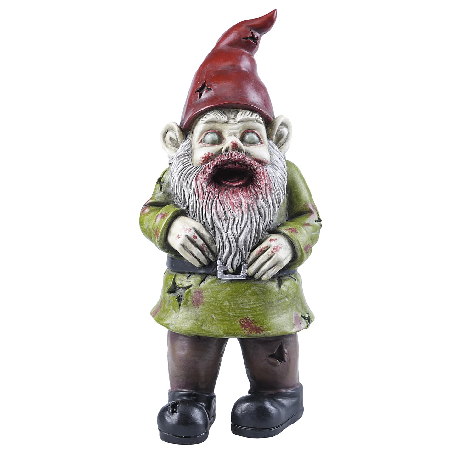 FICITI zombie gnome front view showing spooky design and durable finish