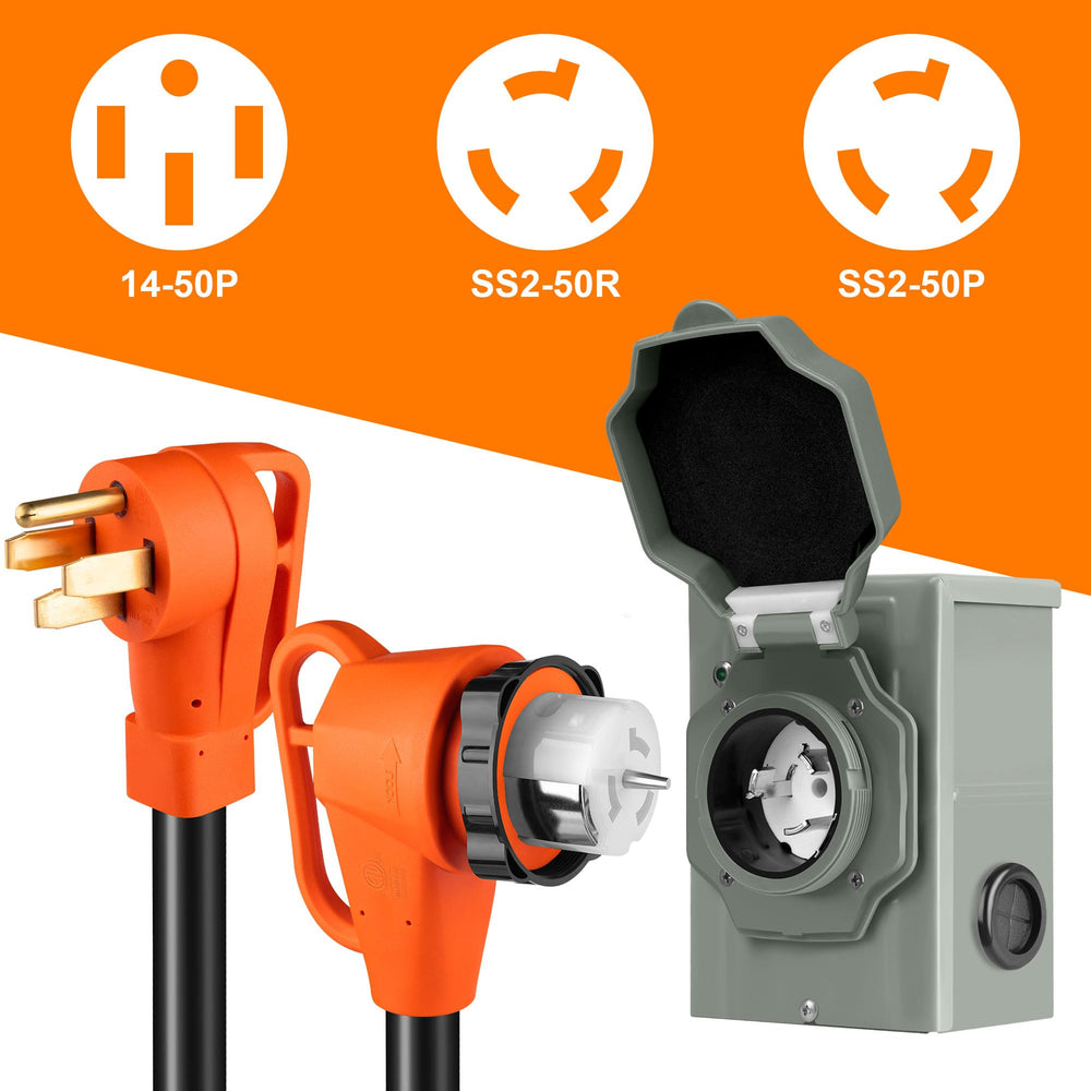 Ficstar 90° connector close-up showing twist-lock design for safer, secure connections