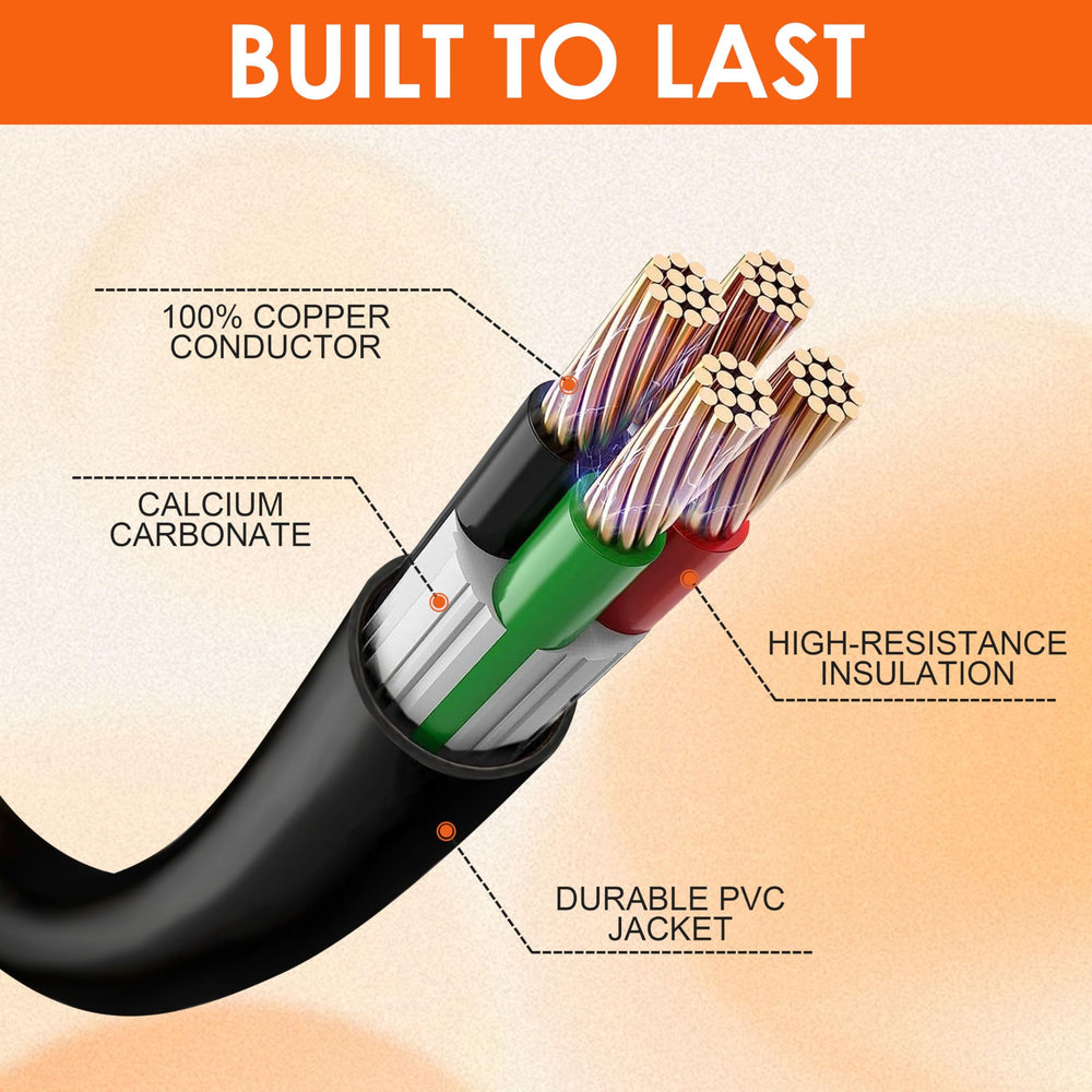 Ficstar cord connected to generator showing reliable power transfer during use