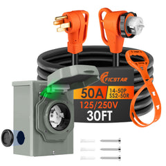Ficstar kit front view showing included cord and inlet box for easy identification and purchase