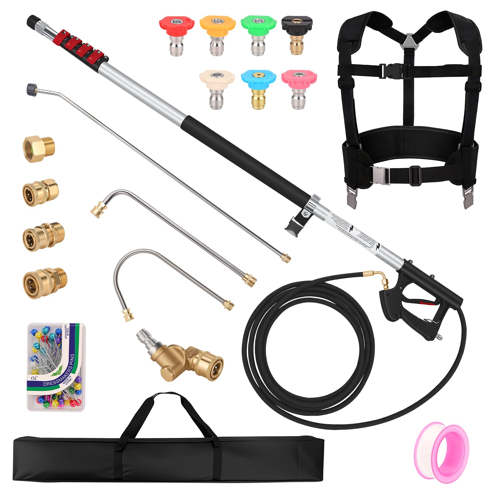 FIDISP front view of wand kit showing components and benefits