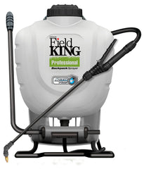 Field King front view of 4-gallon sprayer showing tank and straps for comfortable carry
