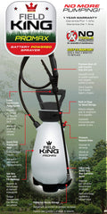 Field King pressure release valve visible, enabling safe depressurization benefit