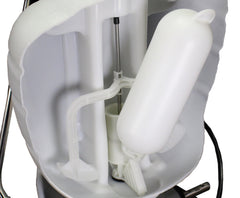 Field King close-up of internal pump access illustrating no-leak protection and serviceability
