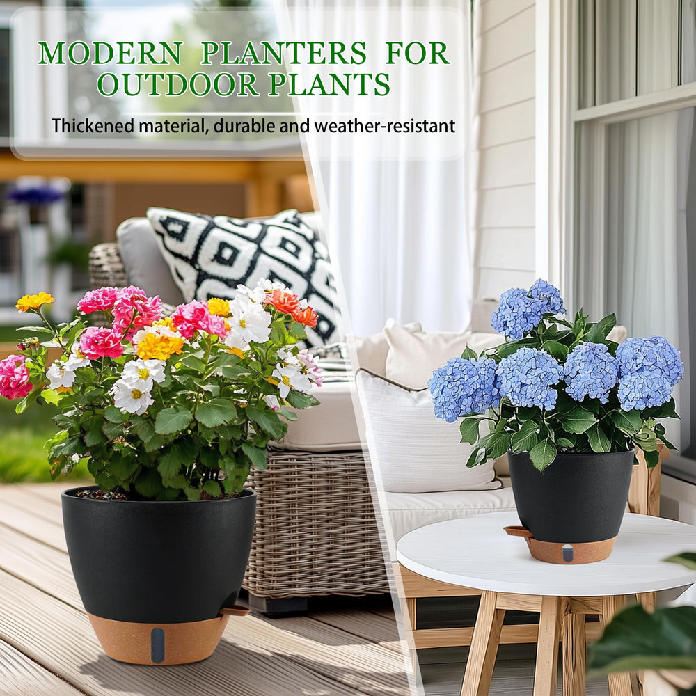 Fielda planters on balcony showing outdoor suitability and weather resistance