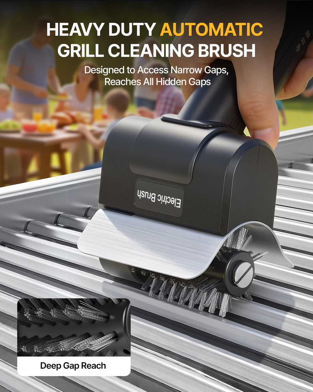 Fieldoria splash guard detail protecting user from grease and soot while cleaning