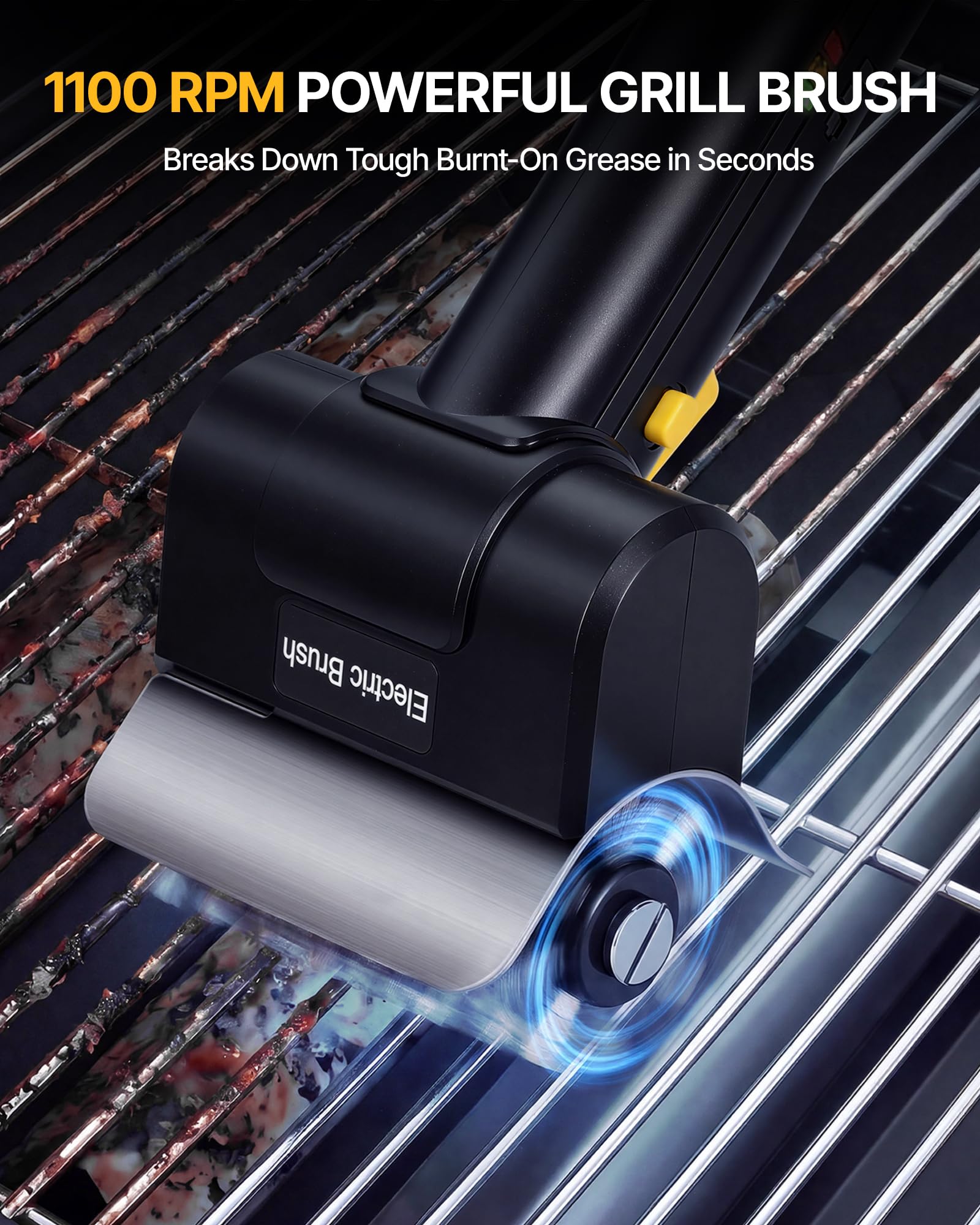 Fieldoria removable brush head rinsed under water for easy maintenance