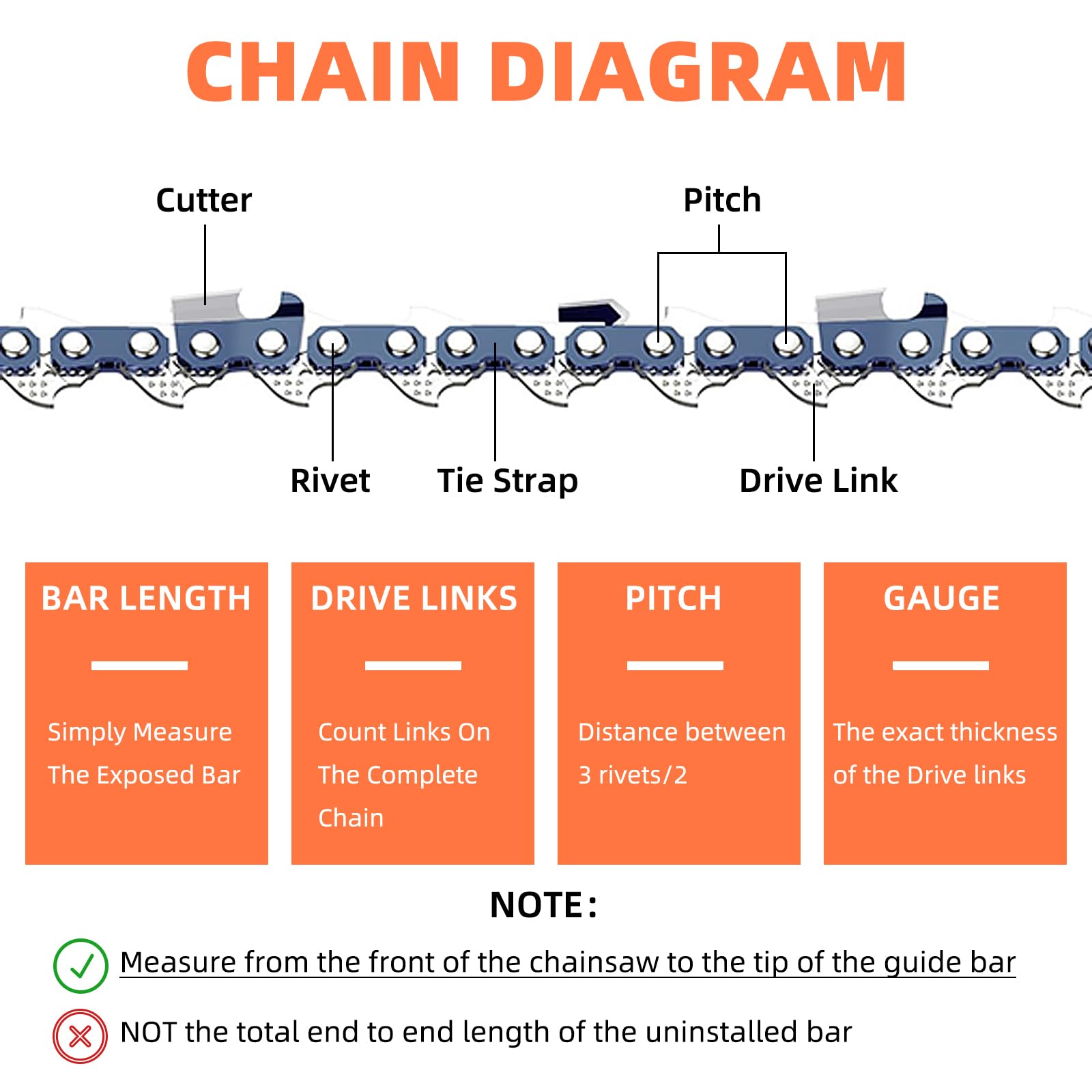 Fifchall chain teeth detail highlighting cutter profile and sharpness for efficient cutting