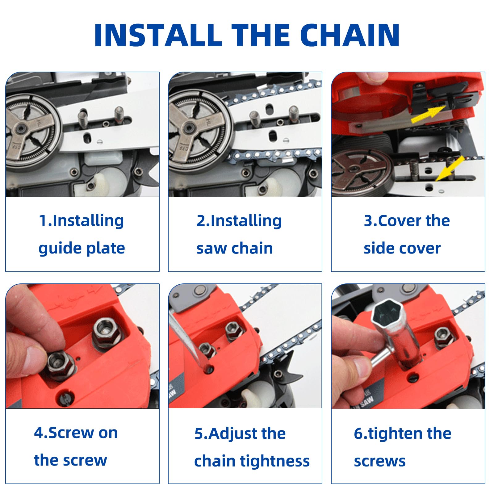 Fifchall three replacement chains packaged together offering spare readiness