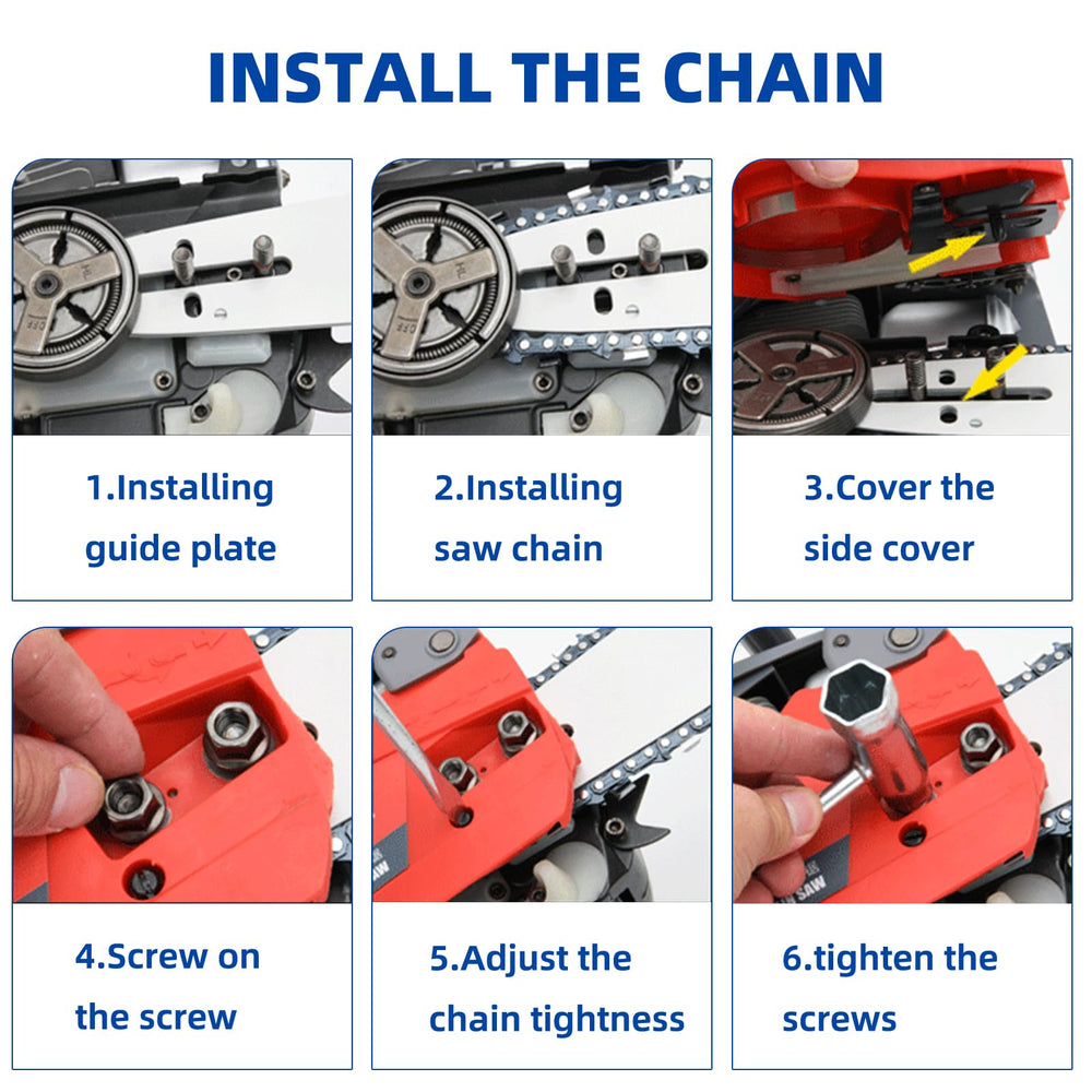 Fifchall three replacement chains packaged together offering spare readiness