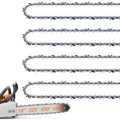 Fifchall 4-pack front packaging showing four 18 inch chains and model details for quick replacement
