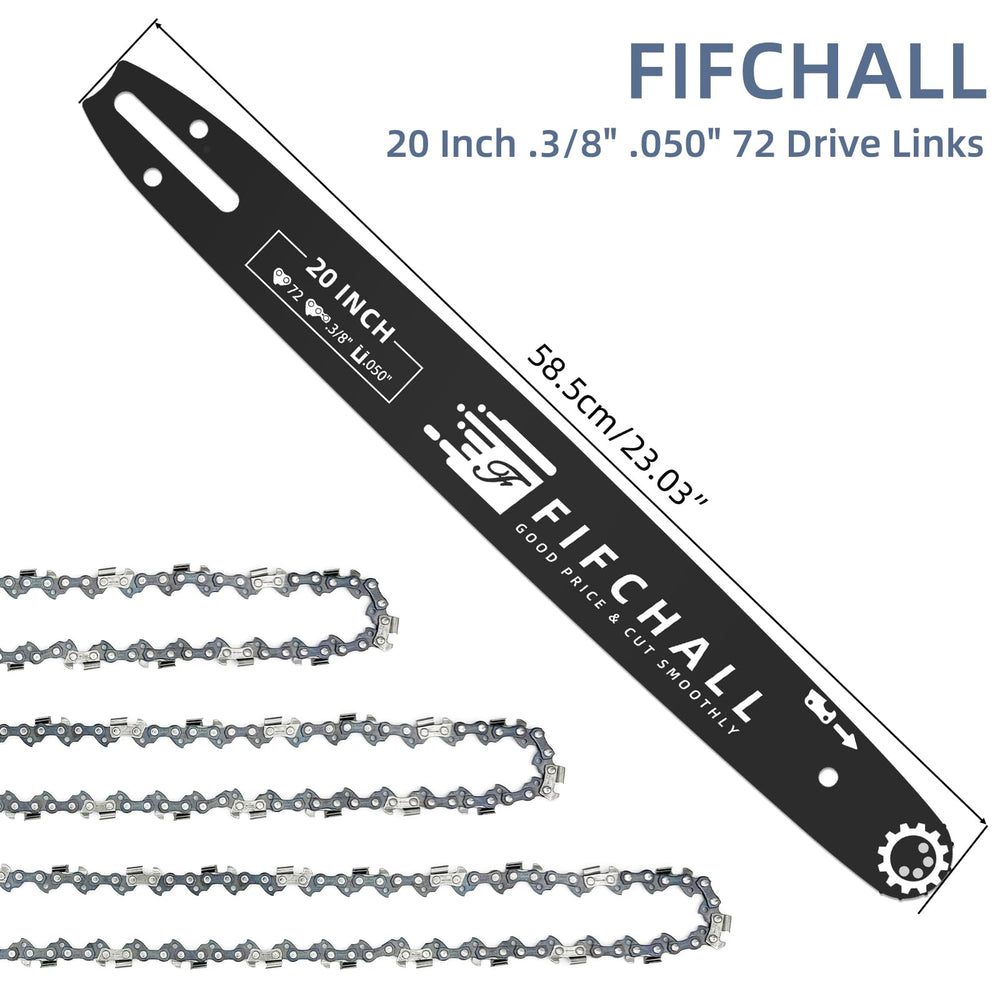 Fifchall kit con tres cadenas y barra lista para reemplazo