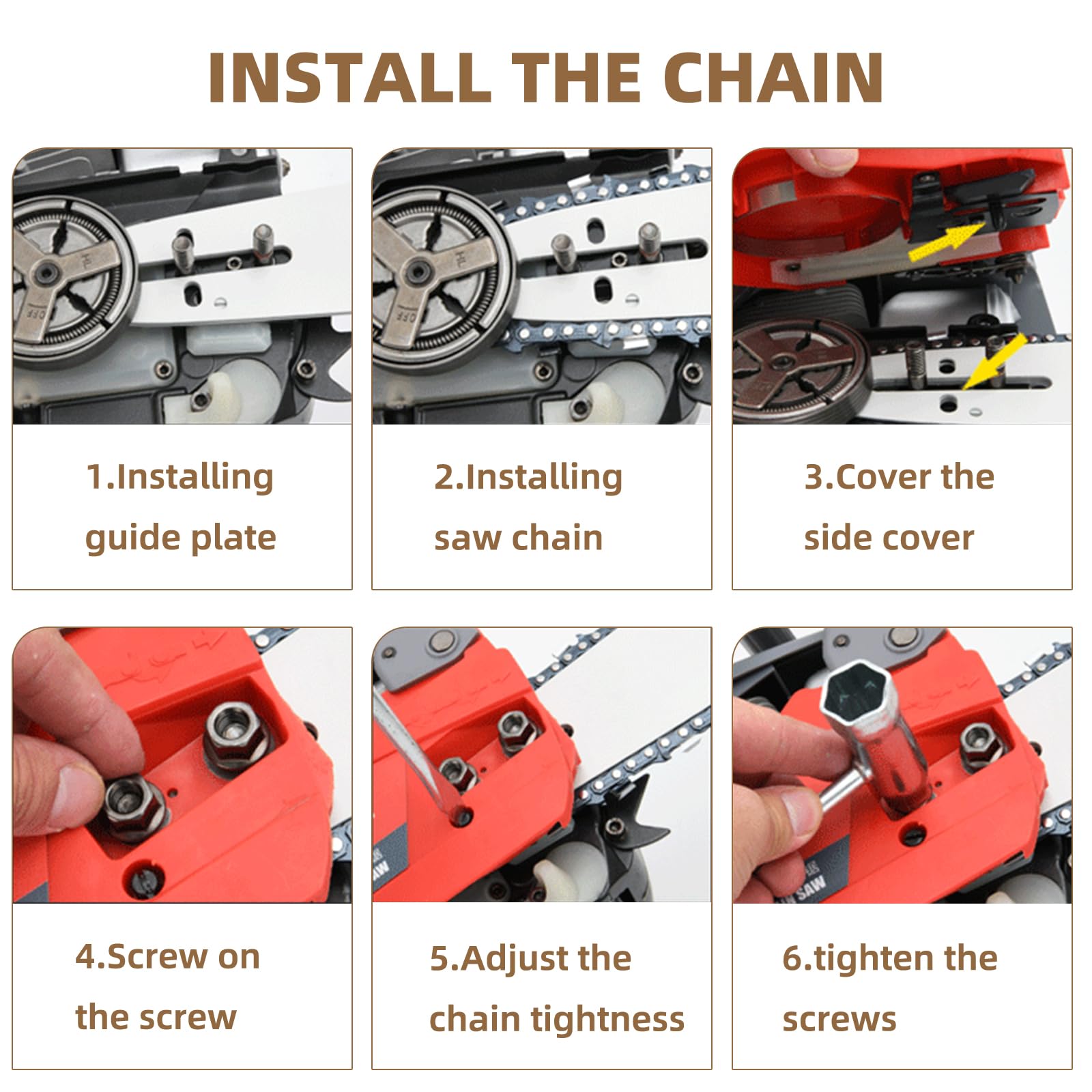 Fifchall chain beside measuring tape showing accurate 24 inch length