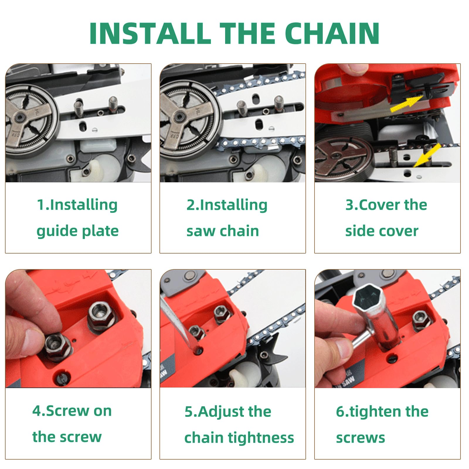 Fifchall chains beside ruler for scale confirming 20-inch length accuracy