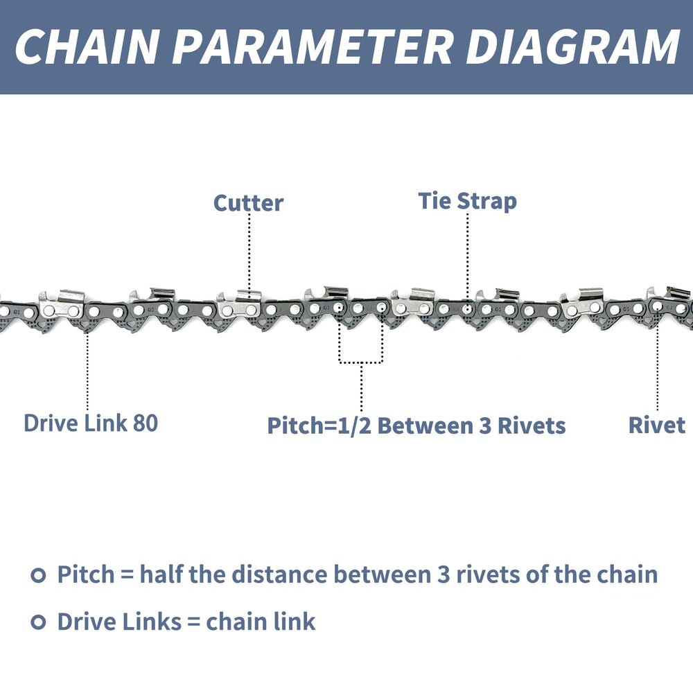 Fifchall side view of links and hardened rivets showing improved strength and wear resistance
