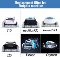 Fiitzn basket installed in Dolphin cleaner demonstrating quick replacement benefit