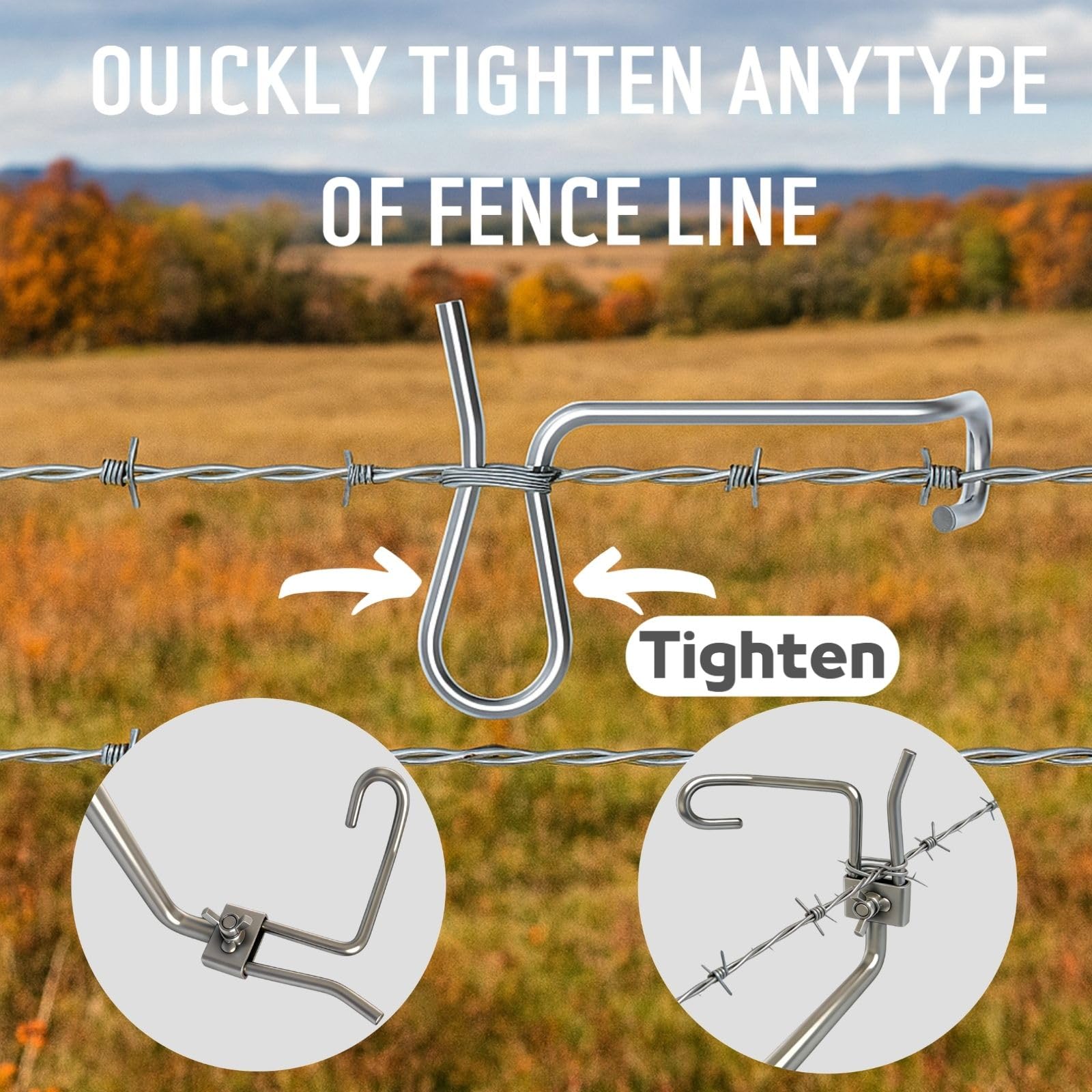 Fijaru galvanized 1/4 inch clip detail highlighting rust resistance benefit