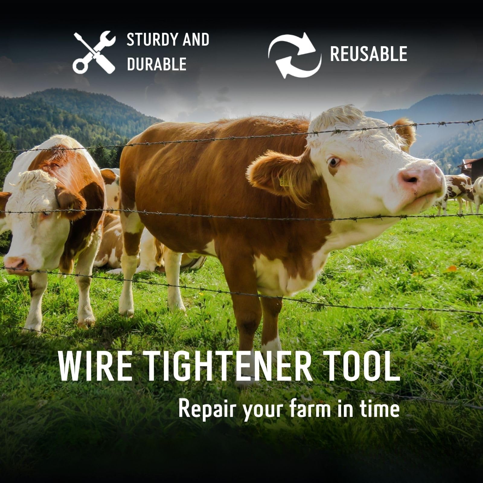 Fijaru kit used on ranch fence showing efficient field repairs benefit