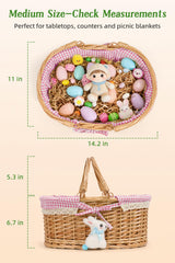 Filano plush bunny charm hanging from handle adding a soft focal point for gifting