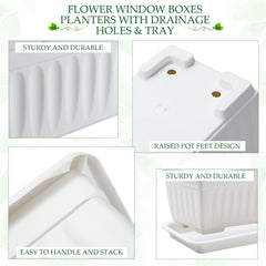 FillTouch planters in use on balcony with herbs, maximizing small-space gardening and curb appeal