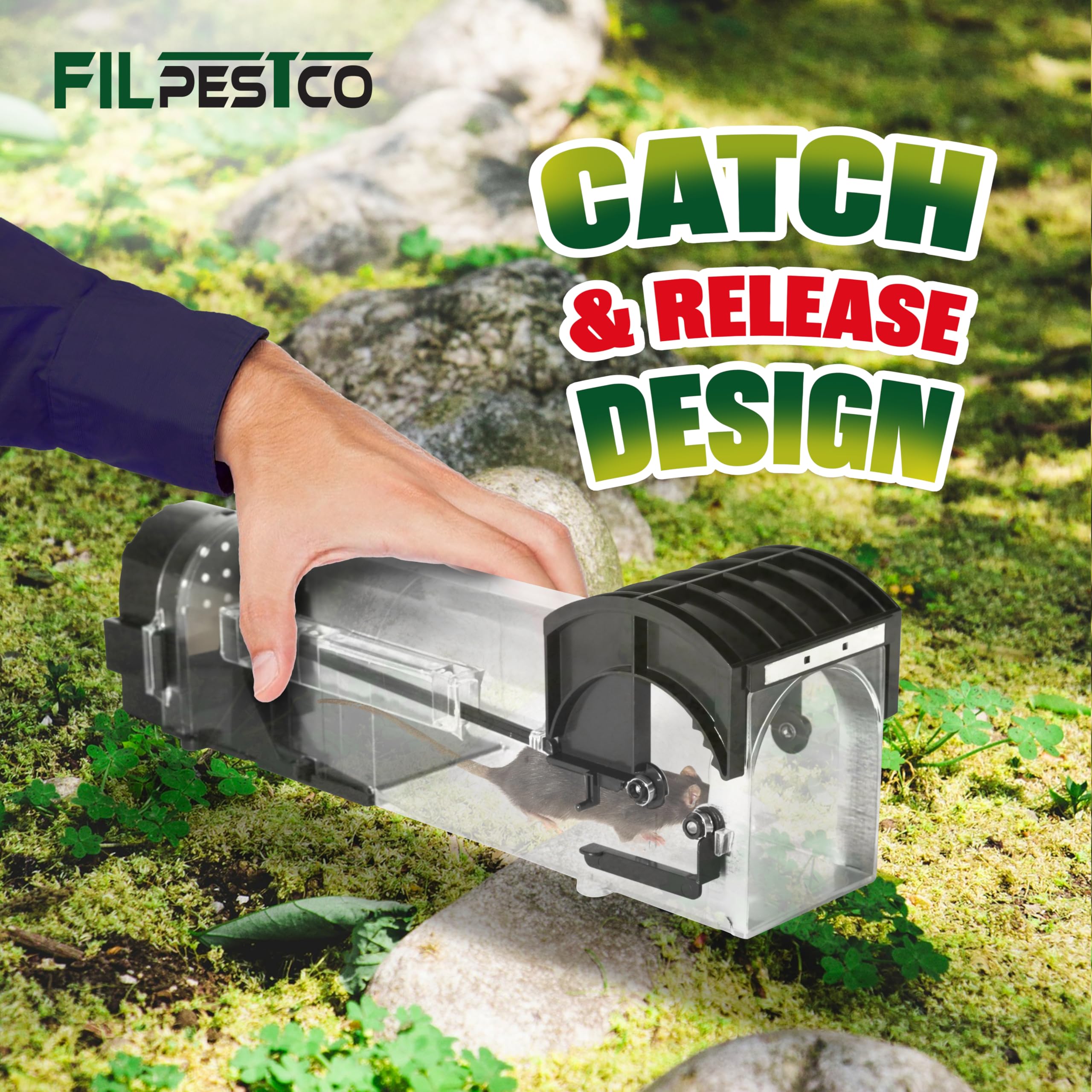Filpestco ventilation grid detail keeps captured animal calm benefit