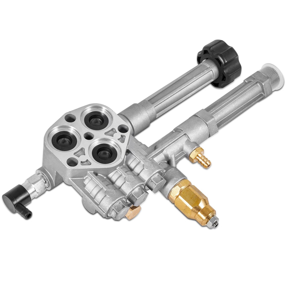 FILTERUP AR42940 front assembly view showing pump head and ports for easy replacement