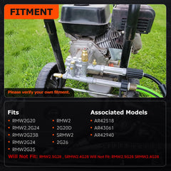 FILTERUP AR42940 side profile showing bolt pattern and inlet/outlet orientation for fit checks