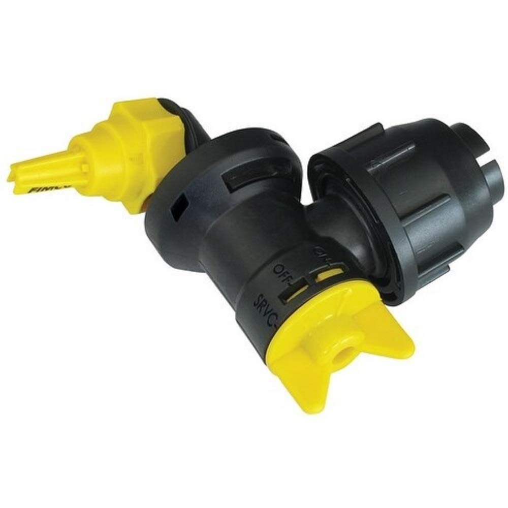 Fimco 7771885 front assembly showing inlet and built-in shut-off valves for simple maintenance