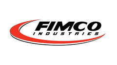 Fimco nozzle assembly installed on wet boom demonstrating 13-foot coverage and swivel benefit