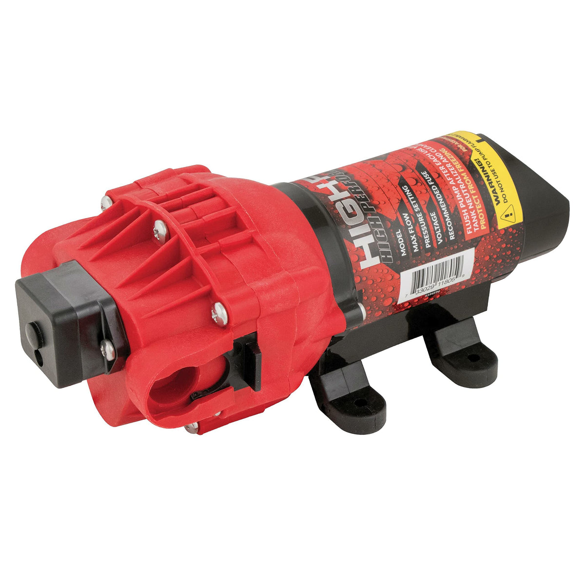 Fimco pump front angle showing compact design and durable construction benefit