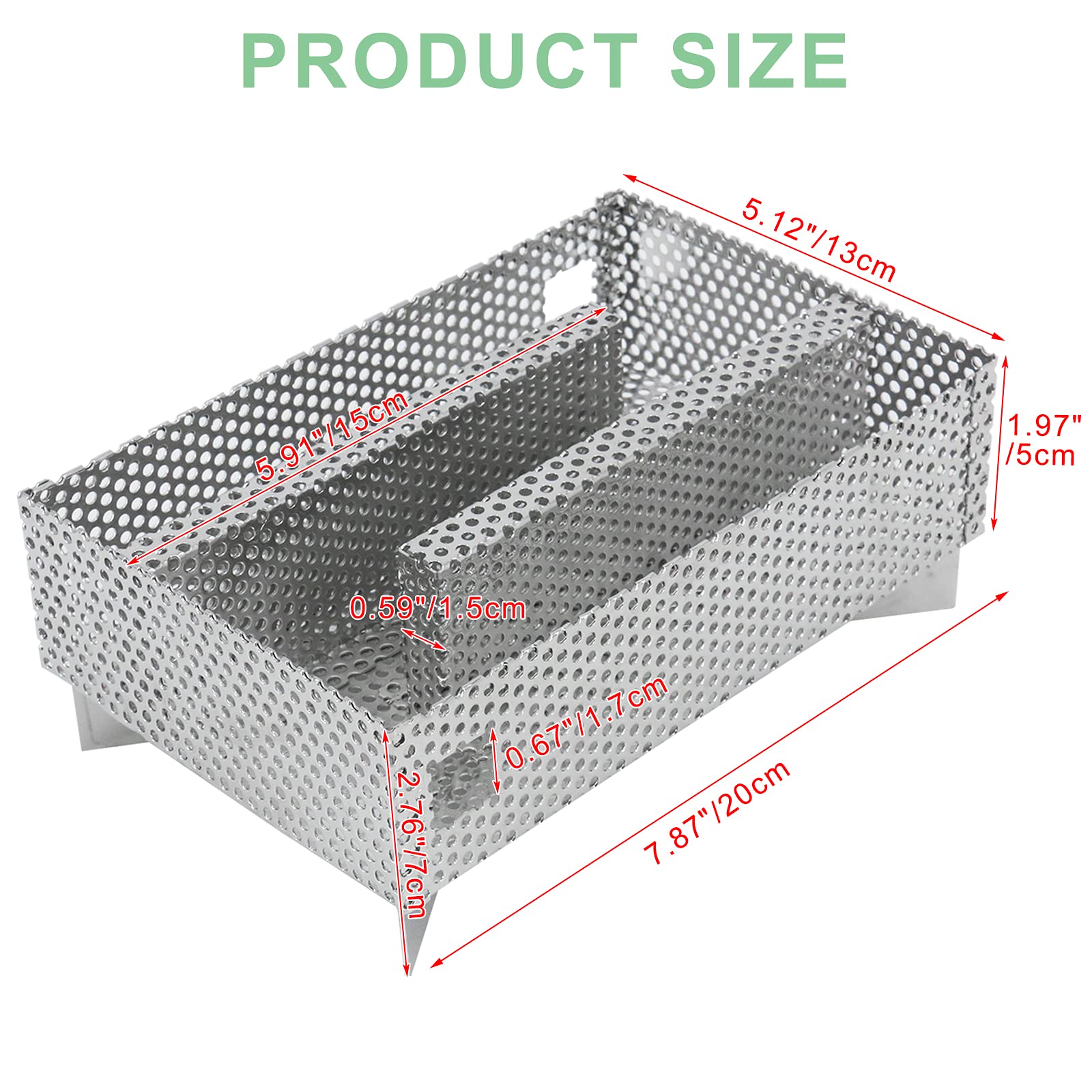Finderomend tray sitting on hot charcoal with visible smoke adding rich taste to food