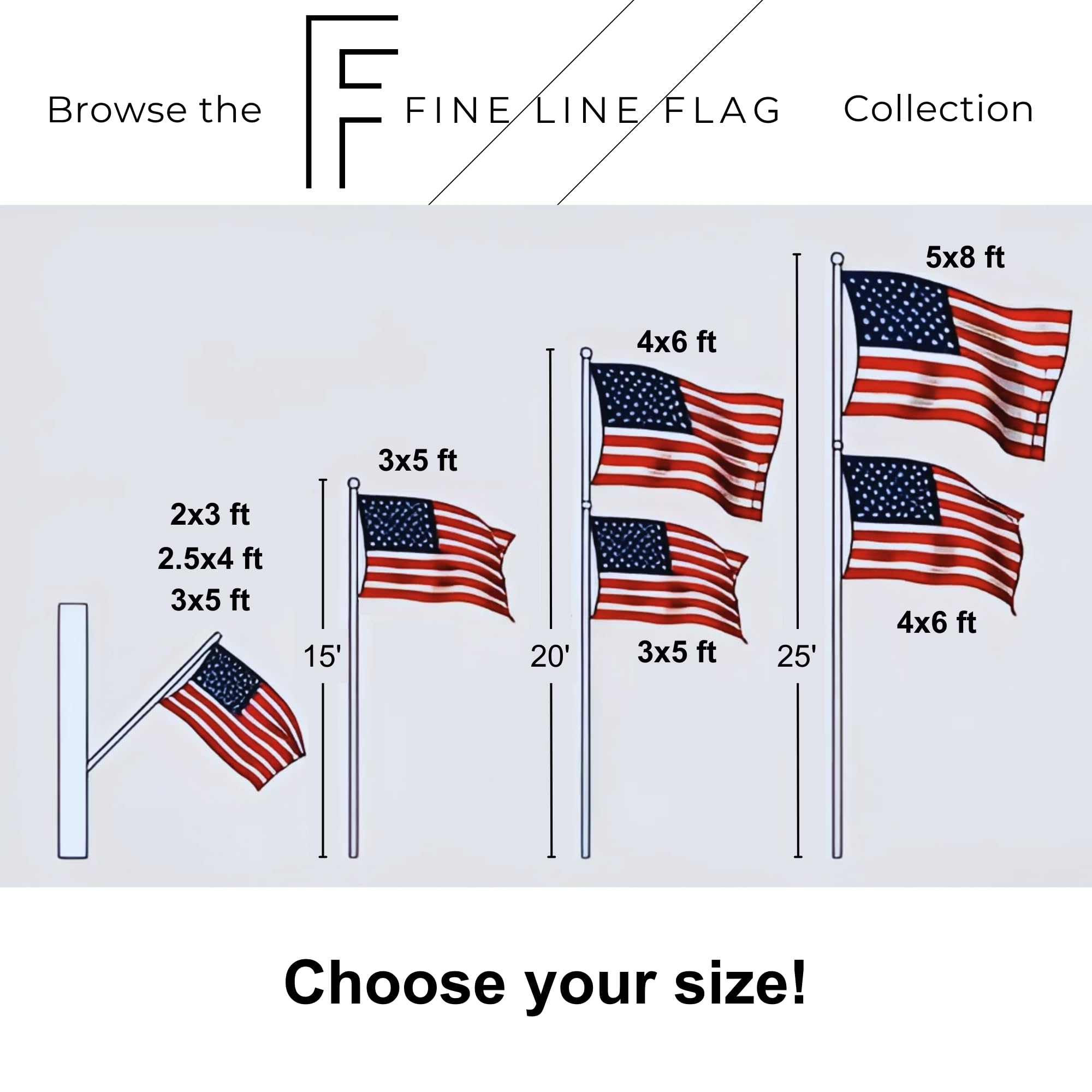 Fine Line Flag cabecero reforzado con costuras dobles para durabilidad