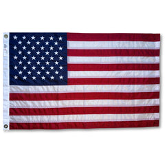 Fine Line Flag front view showing crisp colors and ceremonial finish