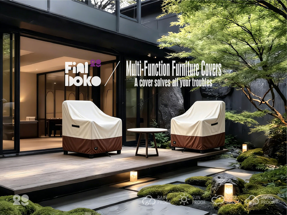 Finiboko covered chair with measuring tape demonstrating proper size fit