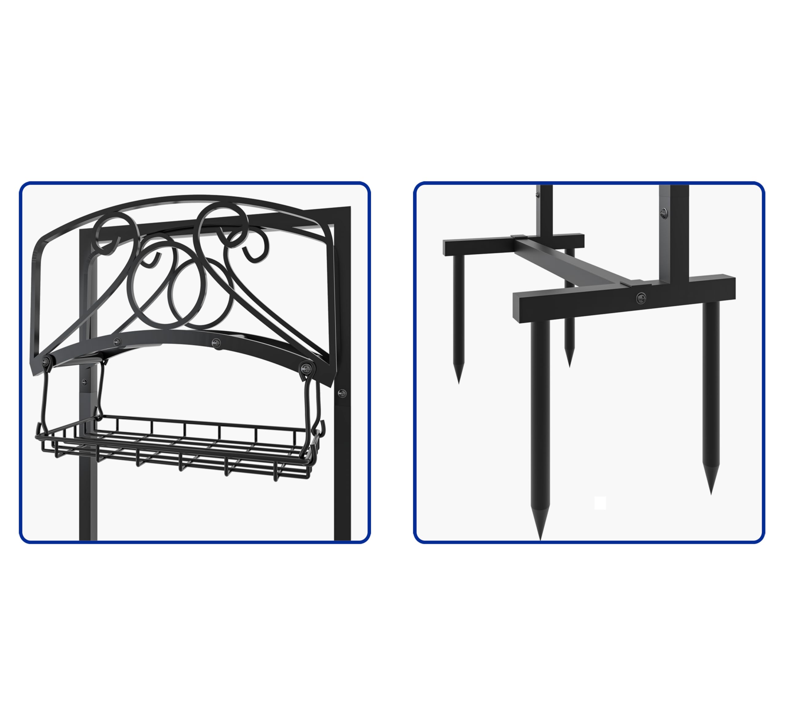 Fire Beauty whimsical cartoon-style curves adding charm to garden storage