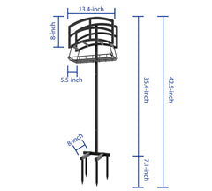 Fire Beauty hose holder placed on lawn demonstrating easy watering and portability