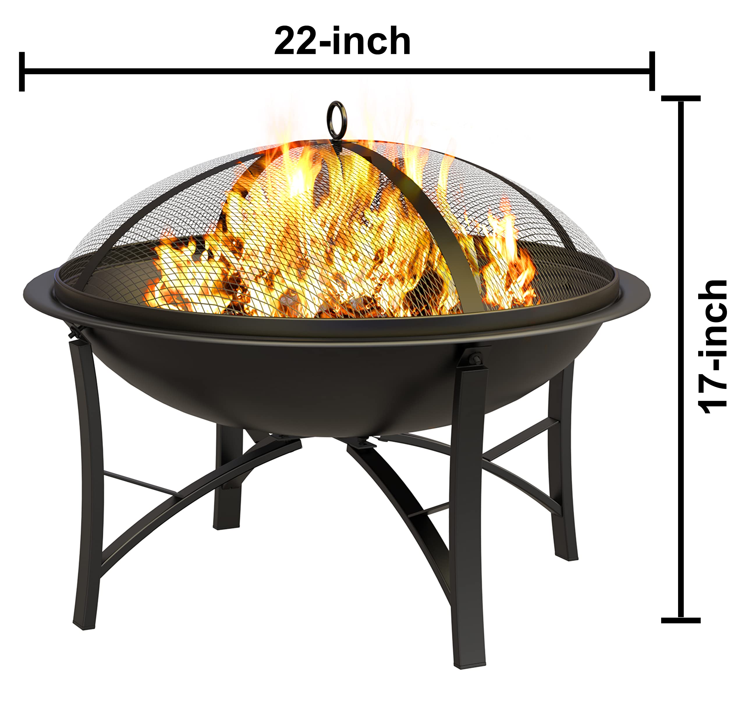 Fire Beauty next to person and gear showing compact travel-friendly size