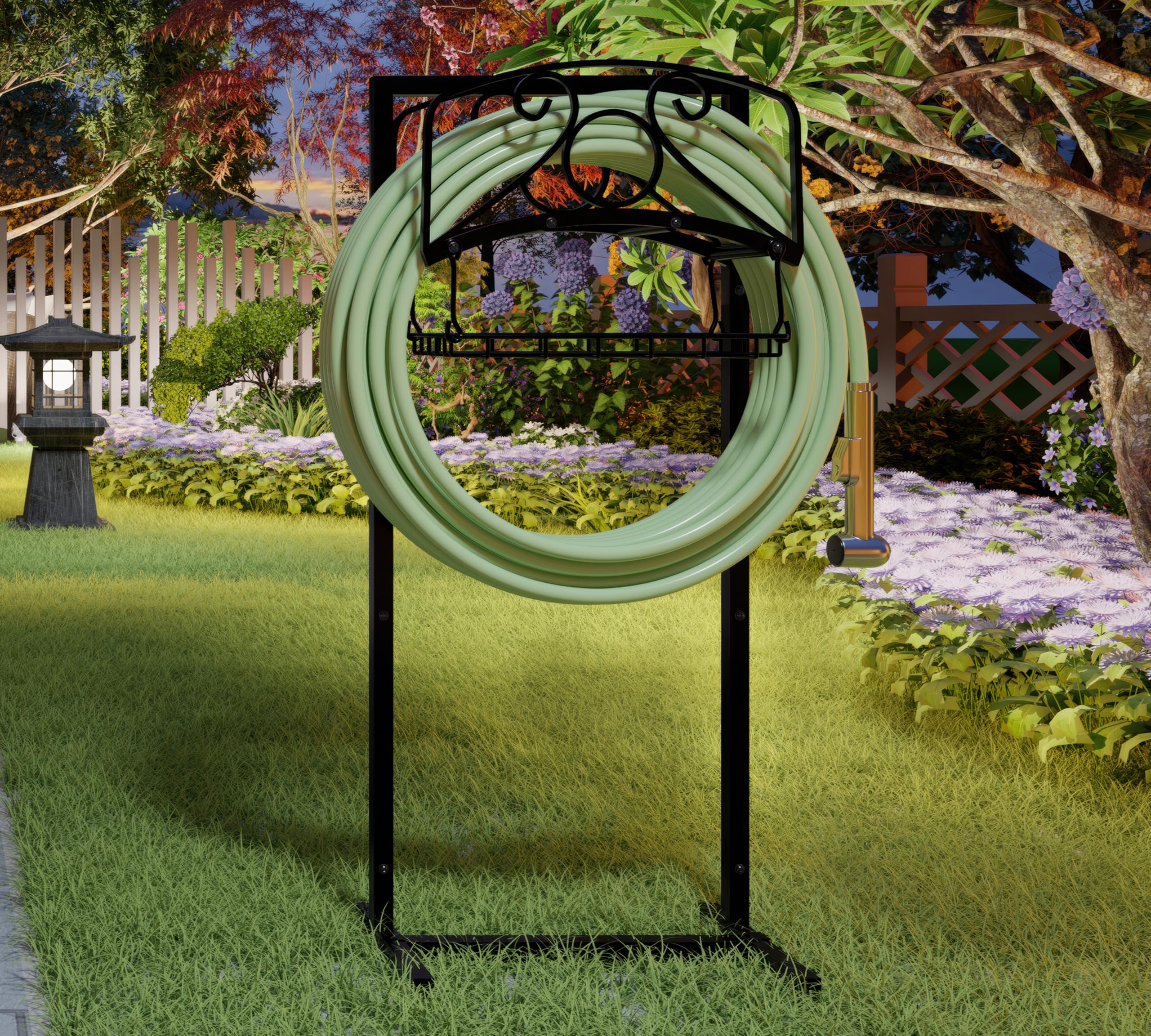 Fire Beauty side profile illustrating roomy frame that prevents hose kinks
