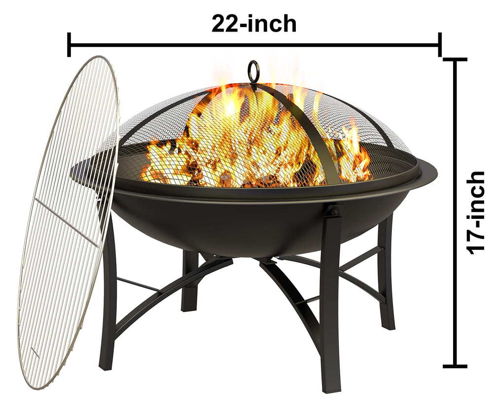 Fire Beauty next to backpack to show portability and camping-friendly size benefit