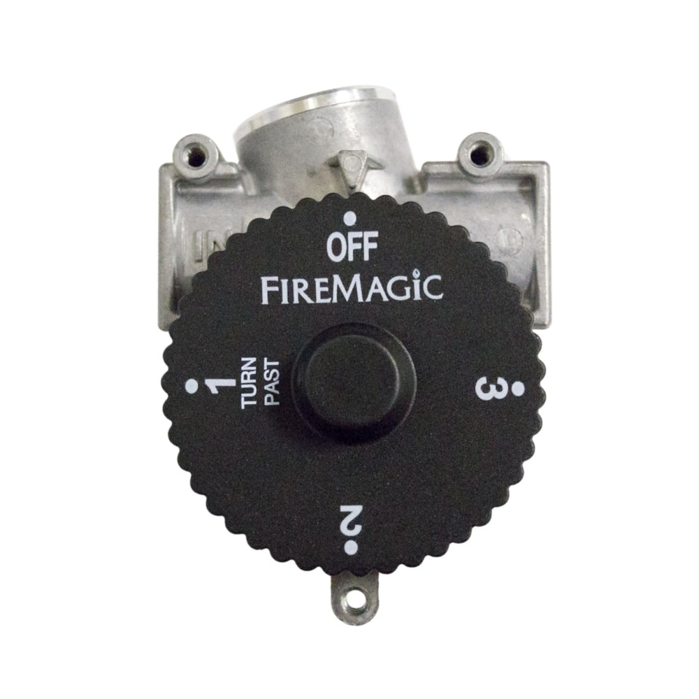 Fire Magic timer front view showing compact housing and secure mount for safety