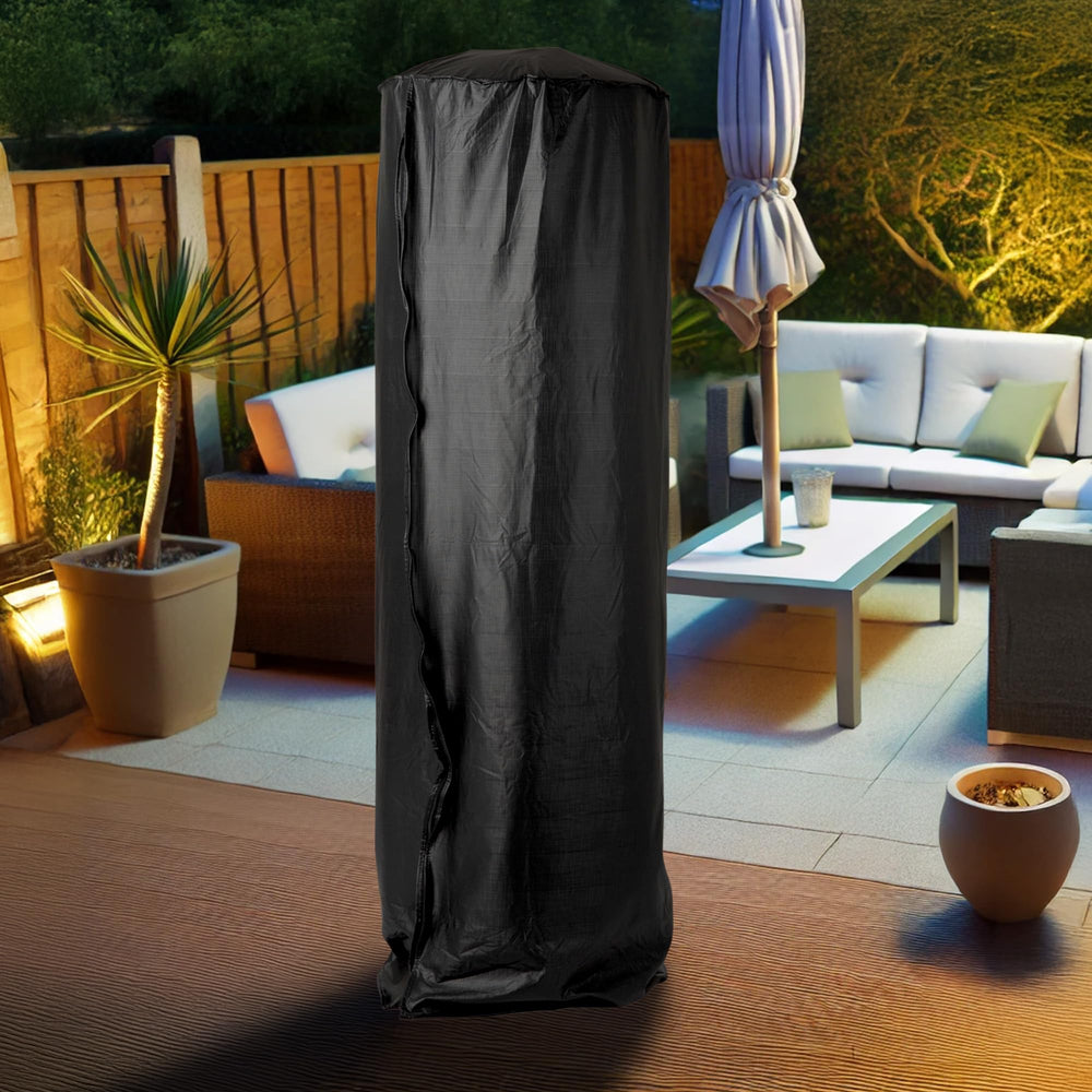 Fire Sense size comparison with person showing correct 70 inch fit