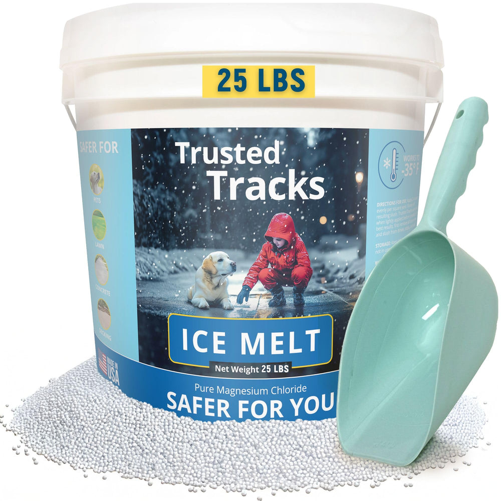 FIREKI front packaging 25 lb bag showing product and scoop, clear application benefit
