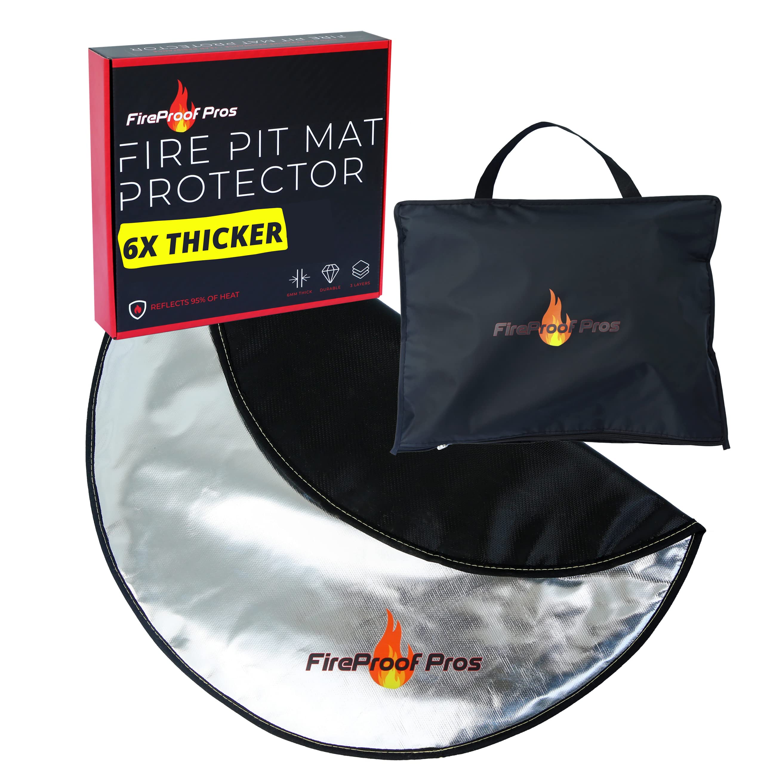 FireProof Pros front view showing full 40 inch protector, shields surfaces