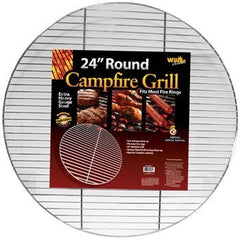 Firering Grill front view showing sturdy chrome surface for easy cleanup