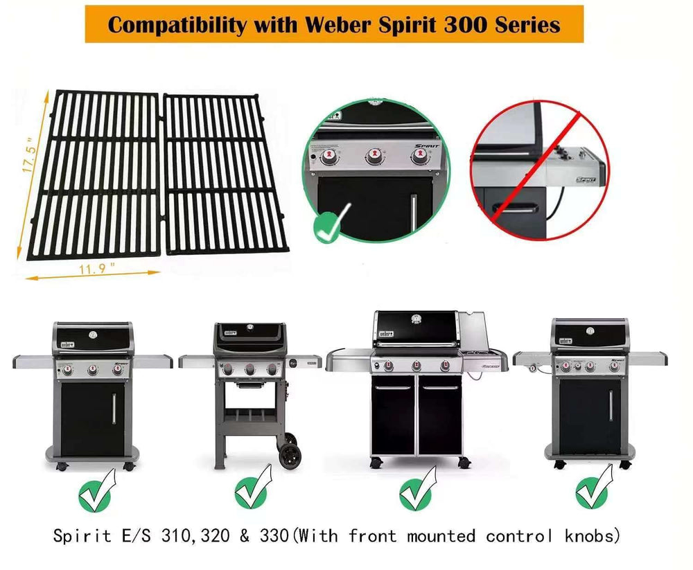 Firsgrill grates installed in Weber grill showing immediate searing benefit