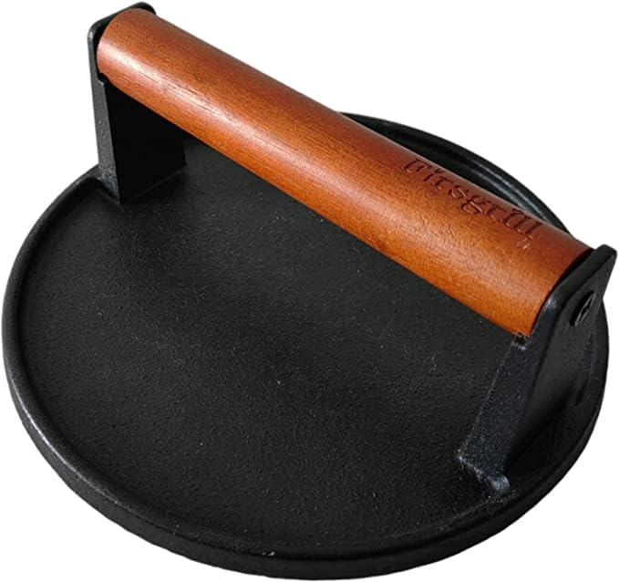 Firsgrill close-up of seasoned cast iron surface demonstrating improved nonstick benefit