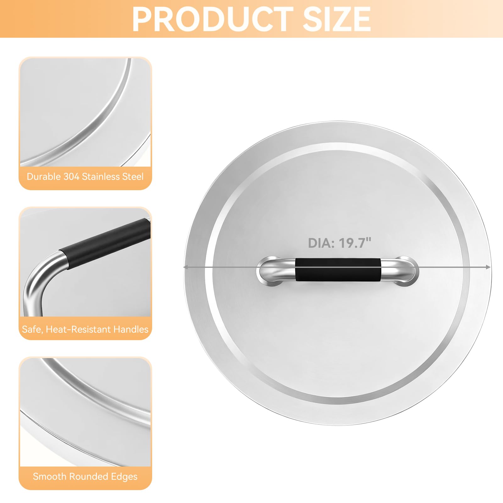 FIRXZYMZ heat-resistant handle close-up for safer lifting when warm
