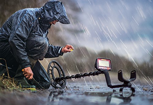 Fisher F44 close-up of large LCD display, easy target ID and depth visualization