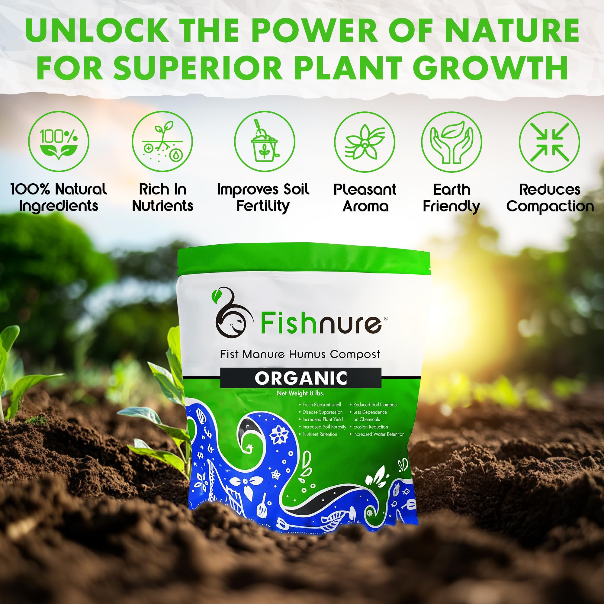 Fishnure opened bag showing dry texture and easy scoopability for tidy use