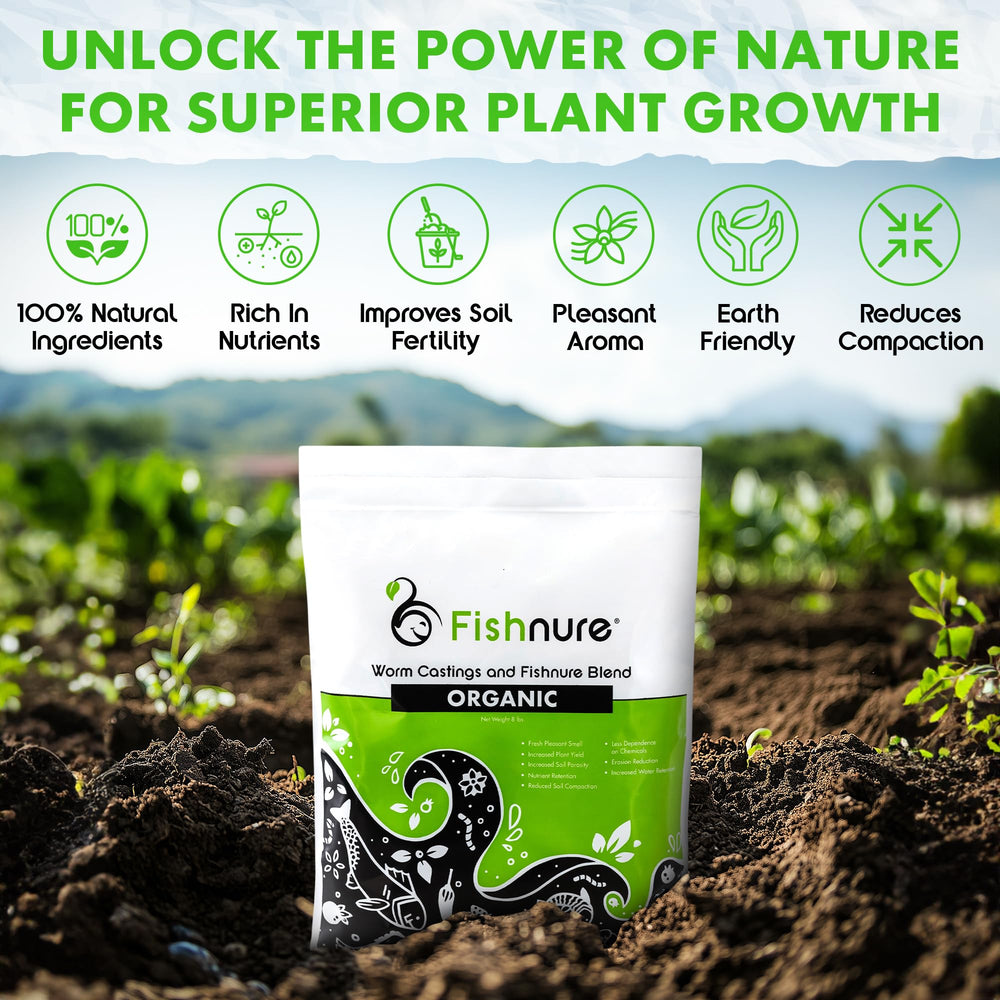Fishnure close-up humus texture showing nutrient-rich soil improvement